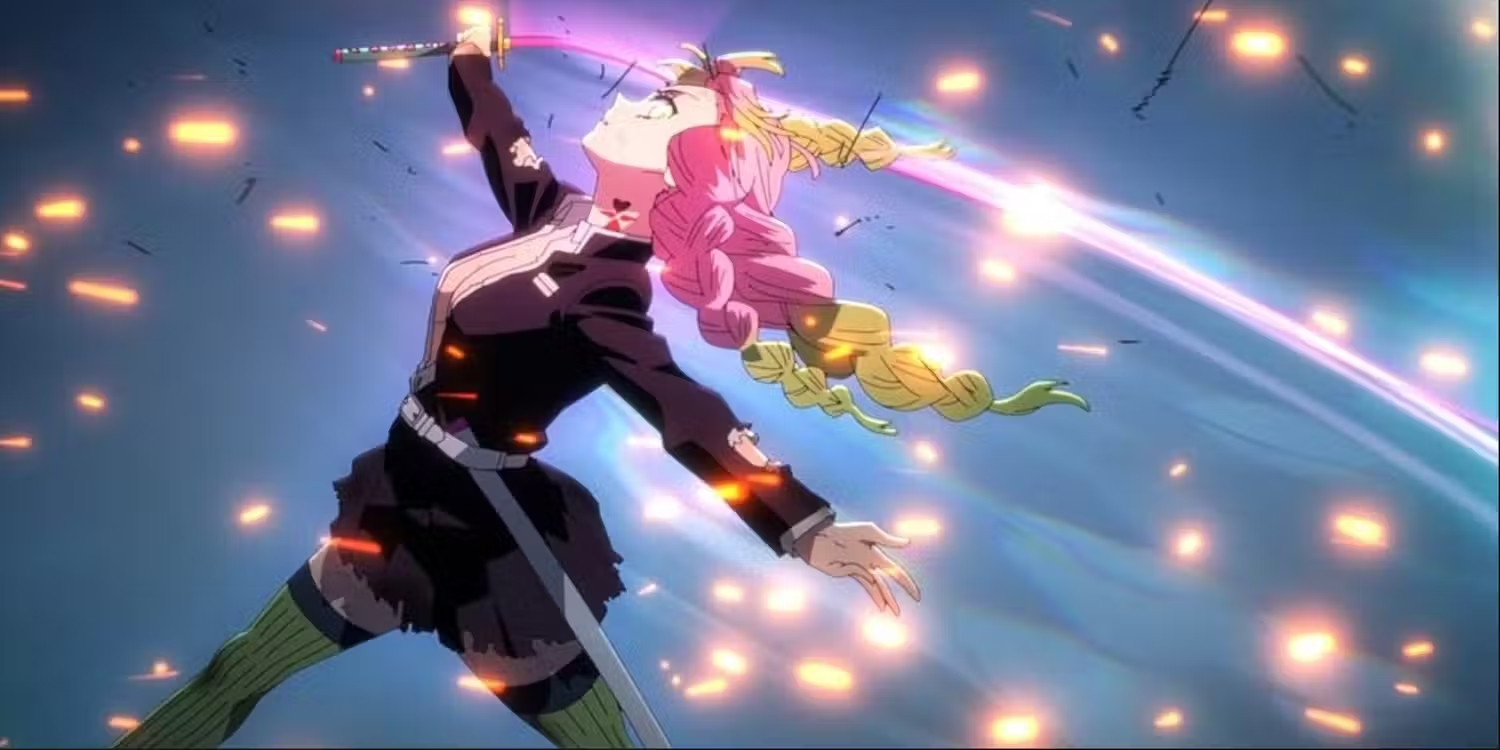 Les épées rose foncé représentent l'amour